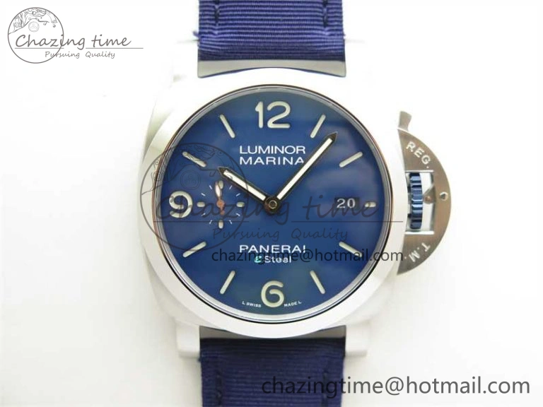 PAM1157 W TTF 1:1 Best Edition on Blue Nylon Strap P9010
