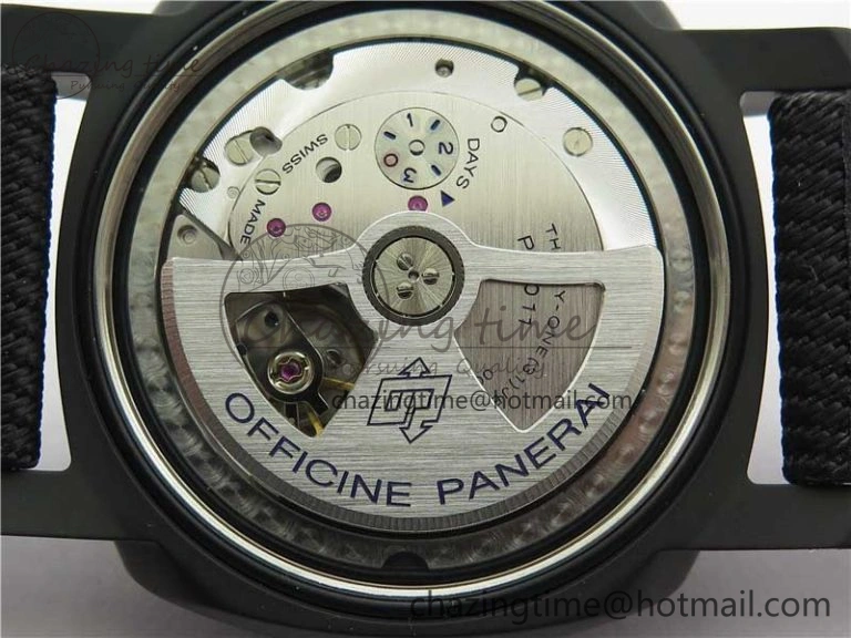PAM1176 GMT Bucherer VSF 1:1 Best Edition Black Dial on Textile Strap P.9011 Super Clone