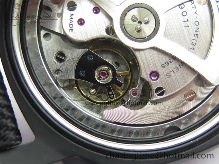 PAM1176 GMT Bucherer VSF 1:1 Best Edition Black Dial on Textile Strap P.9011 Super Clone
