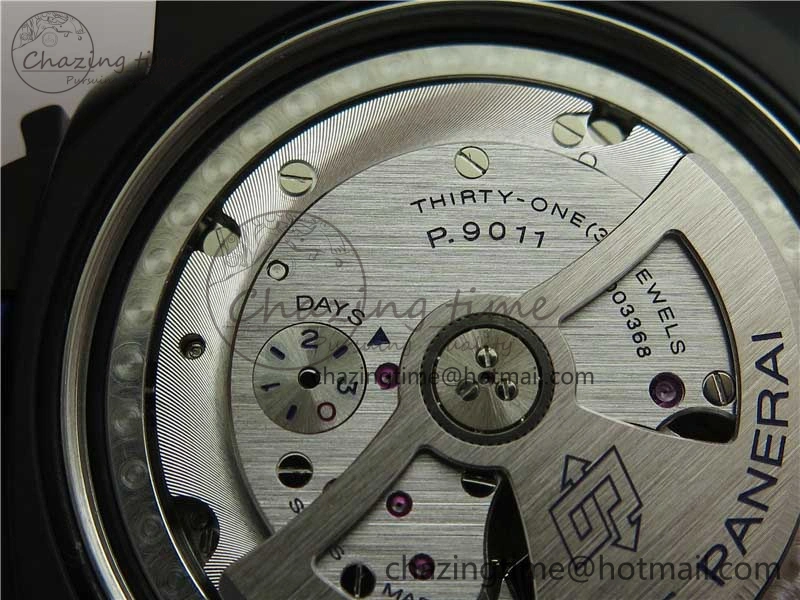 PAM1176 GMT Bucherer VSF 1:1 Best Edition Black Dial on Textile Strap P.9011 Super Clone