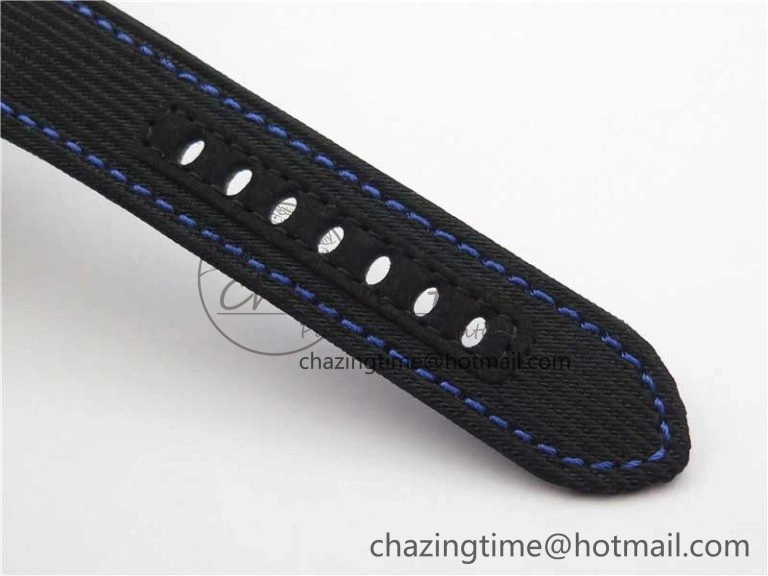 PAM1176 GMT Bucherer VSF 1:1 Best Edition Black Dial on Textile Strap P.9011 Super Clone