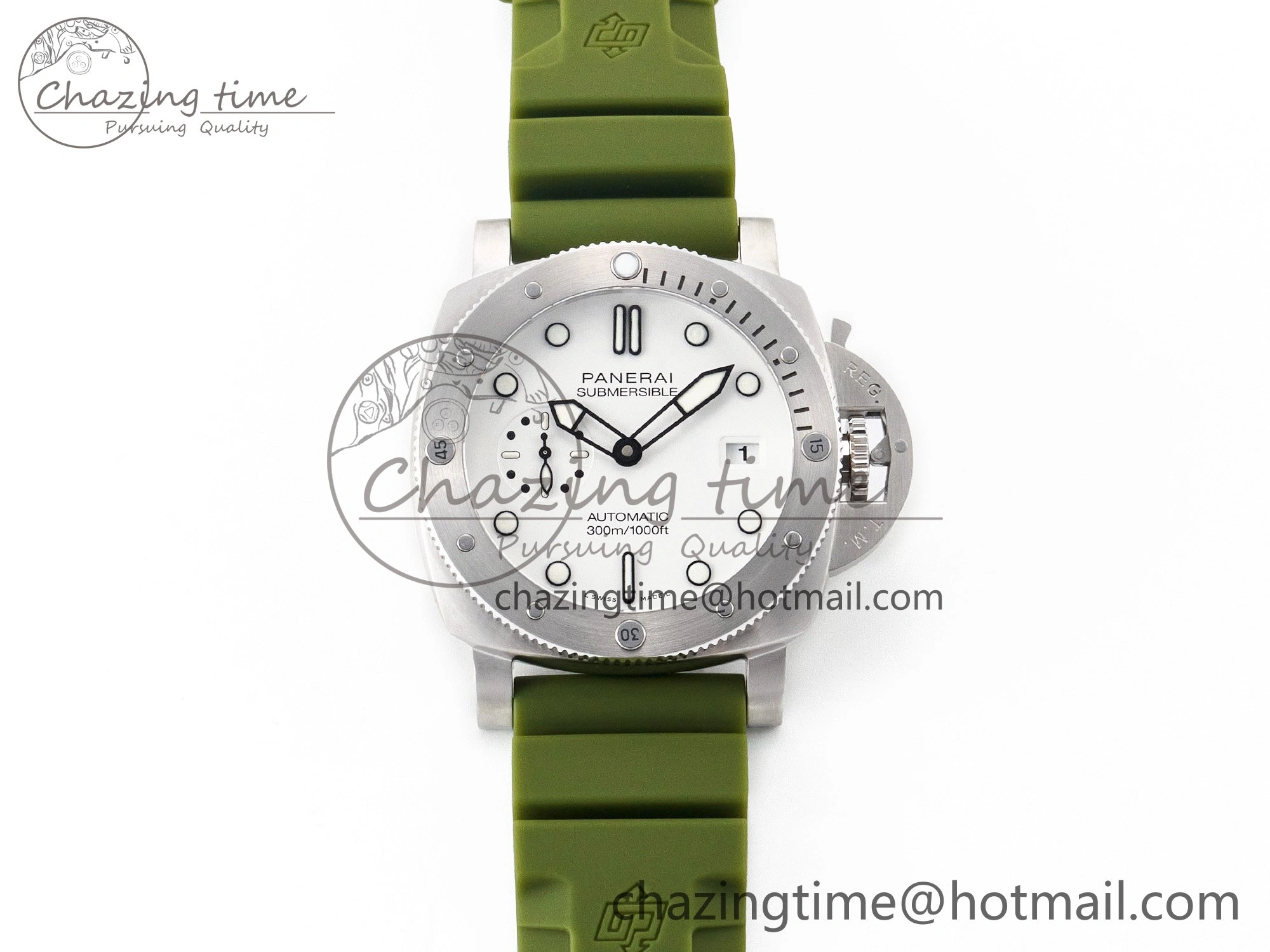 PAM1226 V SS TTF 1:1 Best Edition on Green Rubber Strap P900