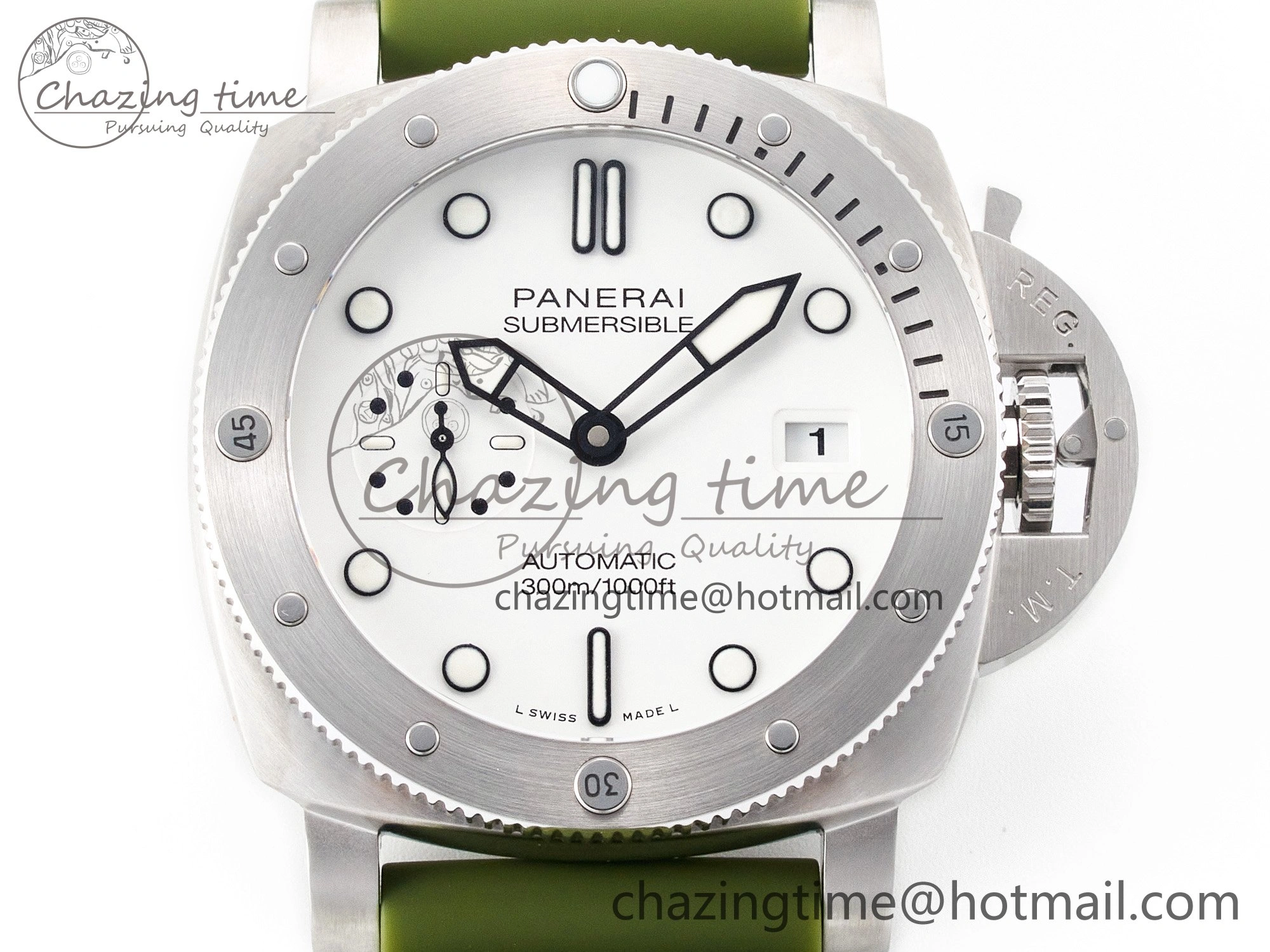 PAM1226 V SS TTF 1:1 Best Edition on Green Rubber Strap P900