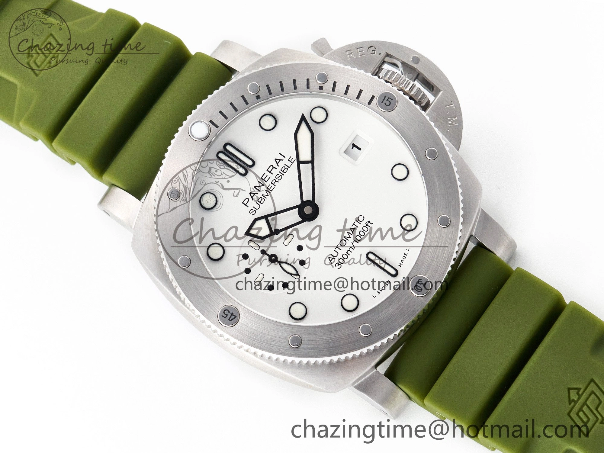 PAM1226 V SS TTF 1:1 Best Edition on Green Rubber Strap P900