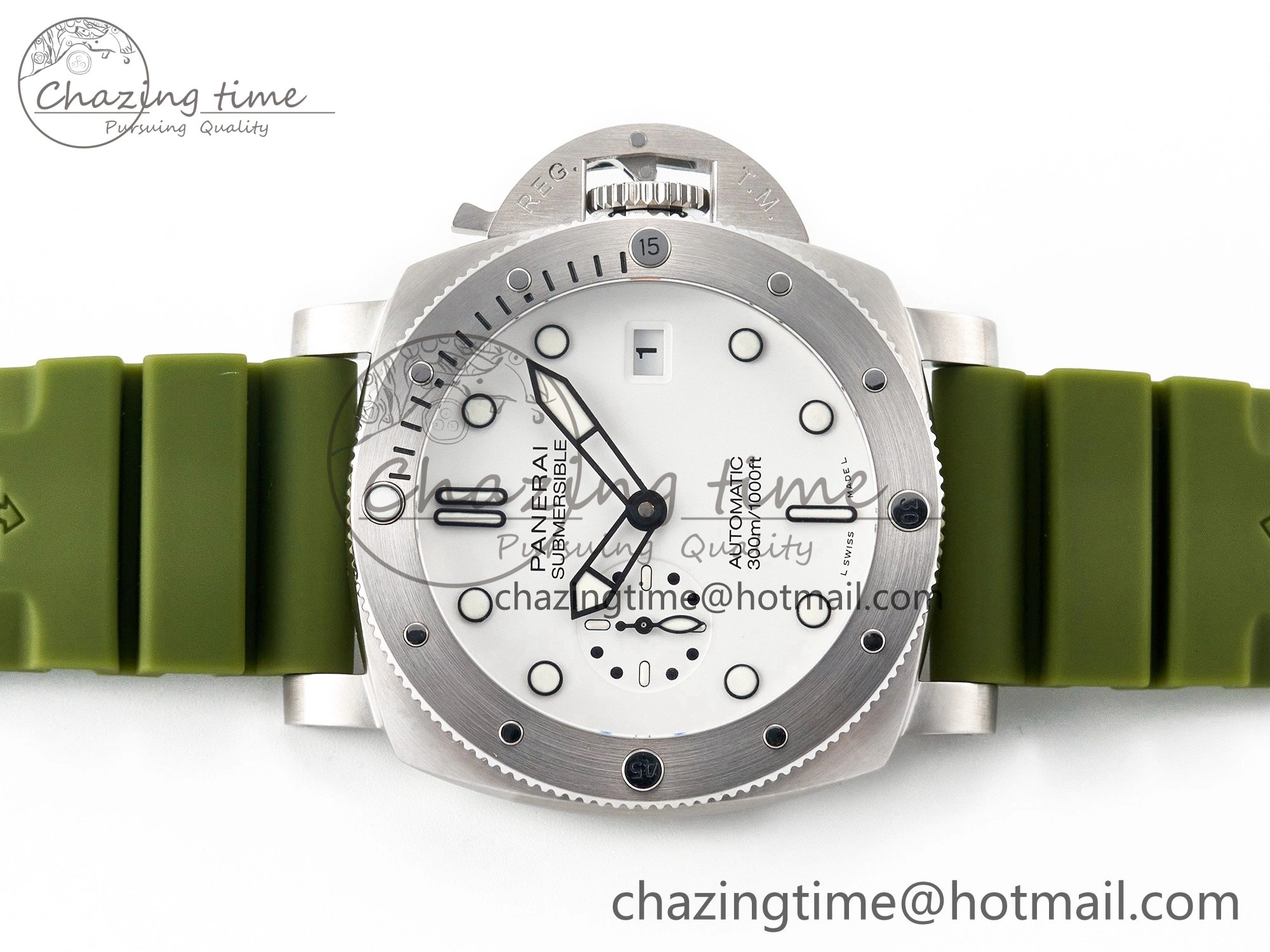 PAM1226 V SS TTF 1:1 Best Edition on Green Rubber Strap P900