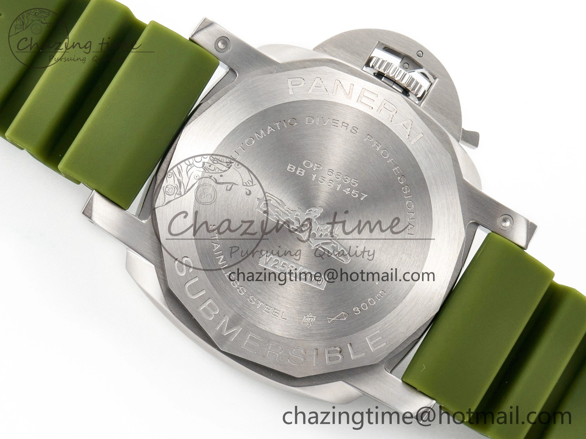 PAM1226 V SS TTF 1:1 Best Edition on Green Rubber Strap P900