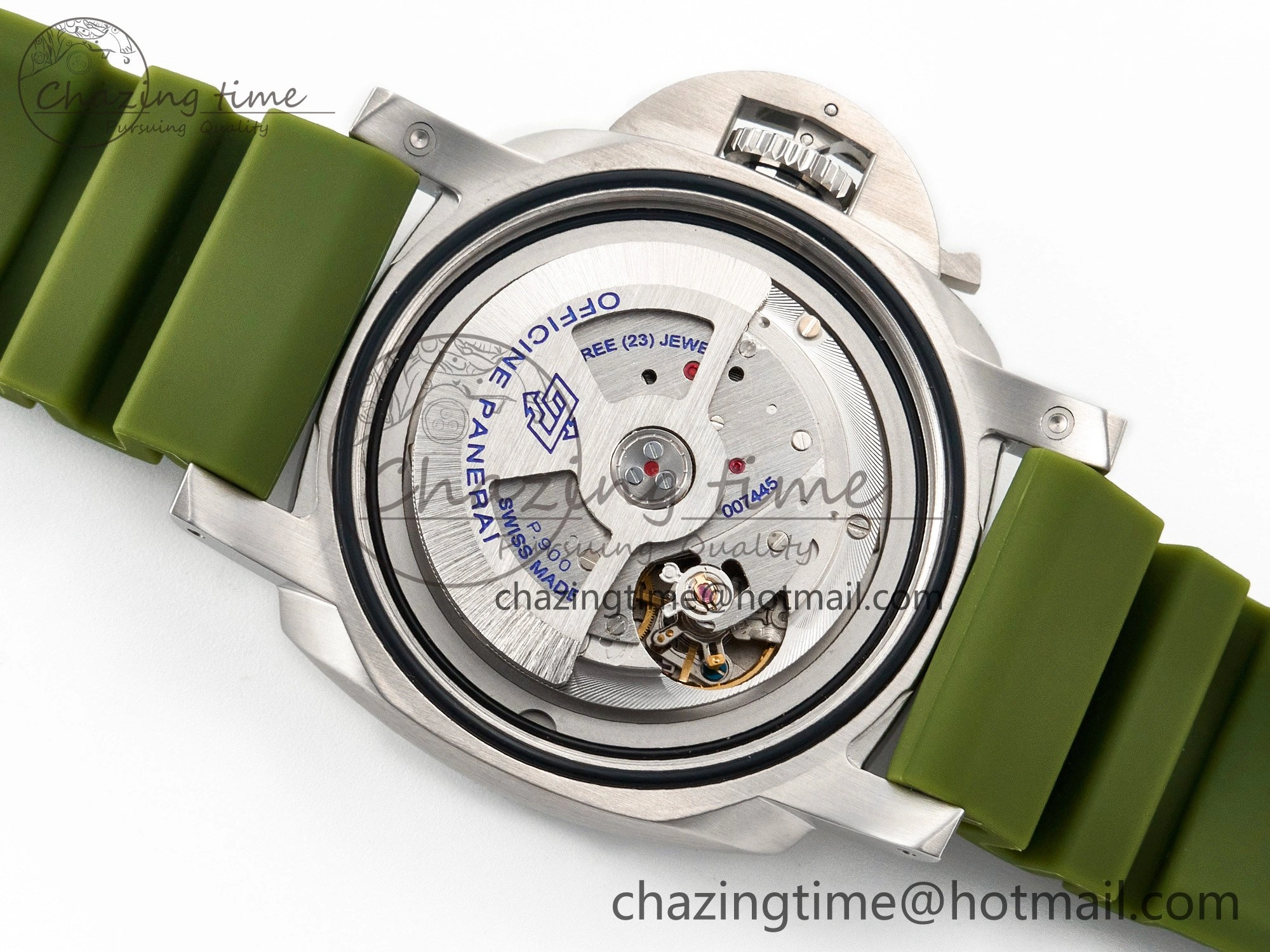 PAM1226 V SS TTF 1:1 Best Edition on Green Rubber Strap P900