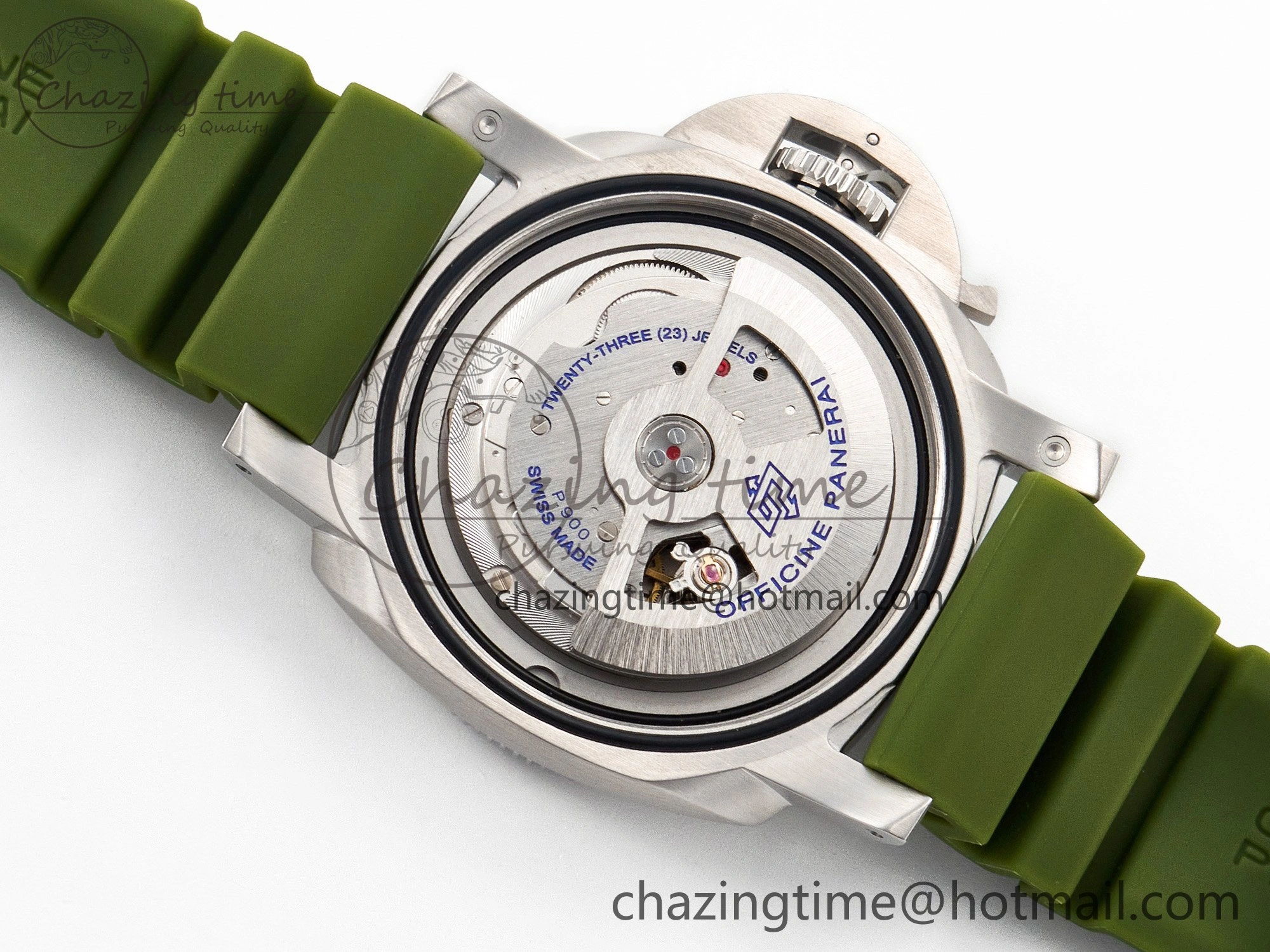 PAM1226 V SS TTF 1:1 Best Edition on Green Rubber Strap P900
