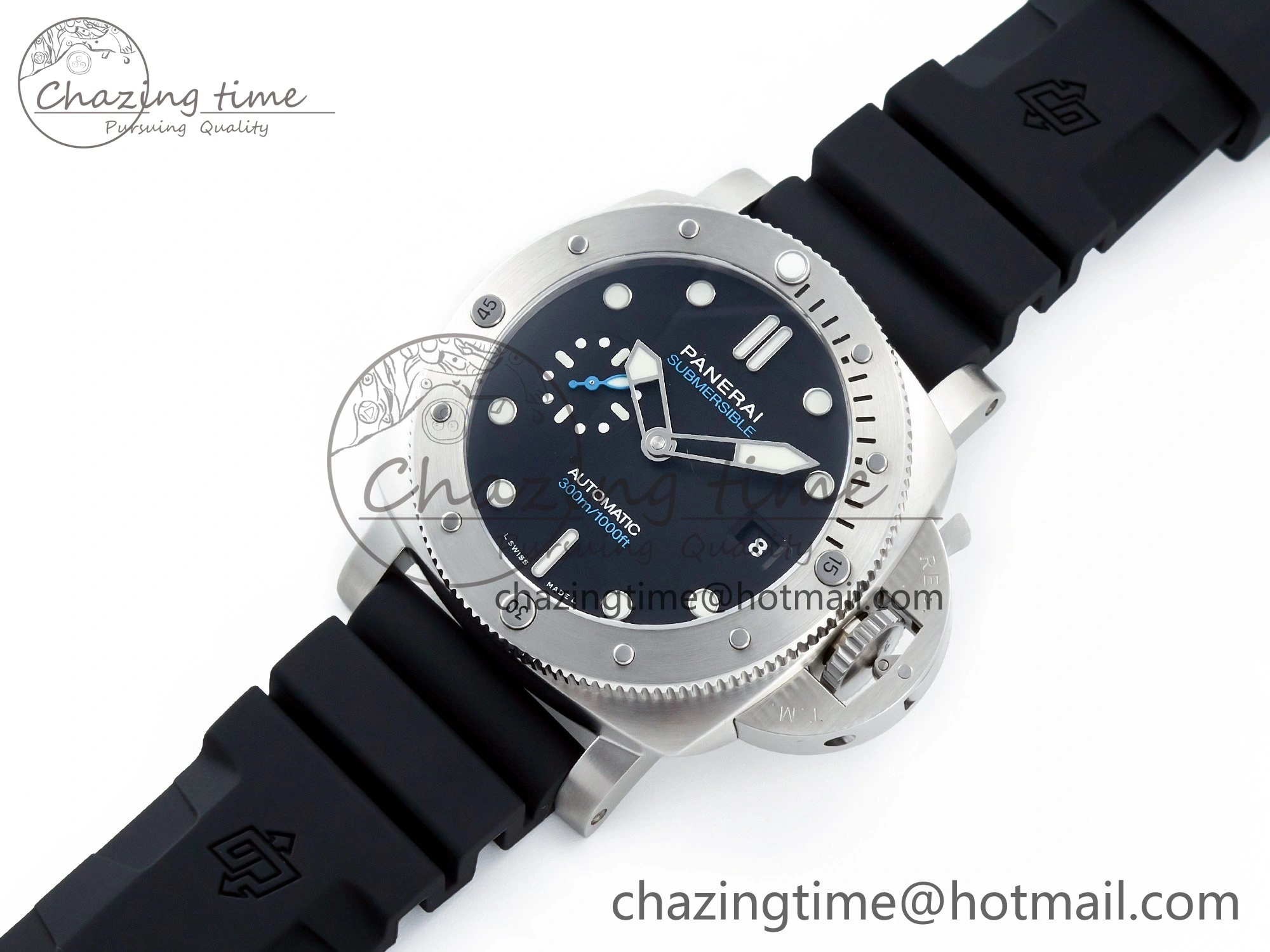 PAM1229 V SS TTF 1:1 Best Edition on Black Rubber Strap P900