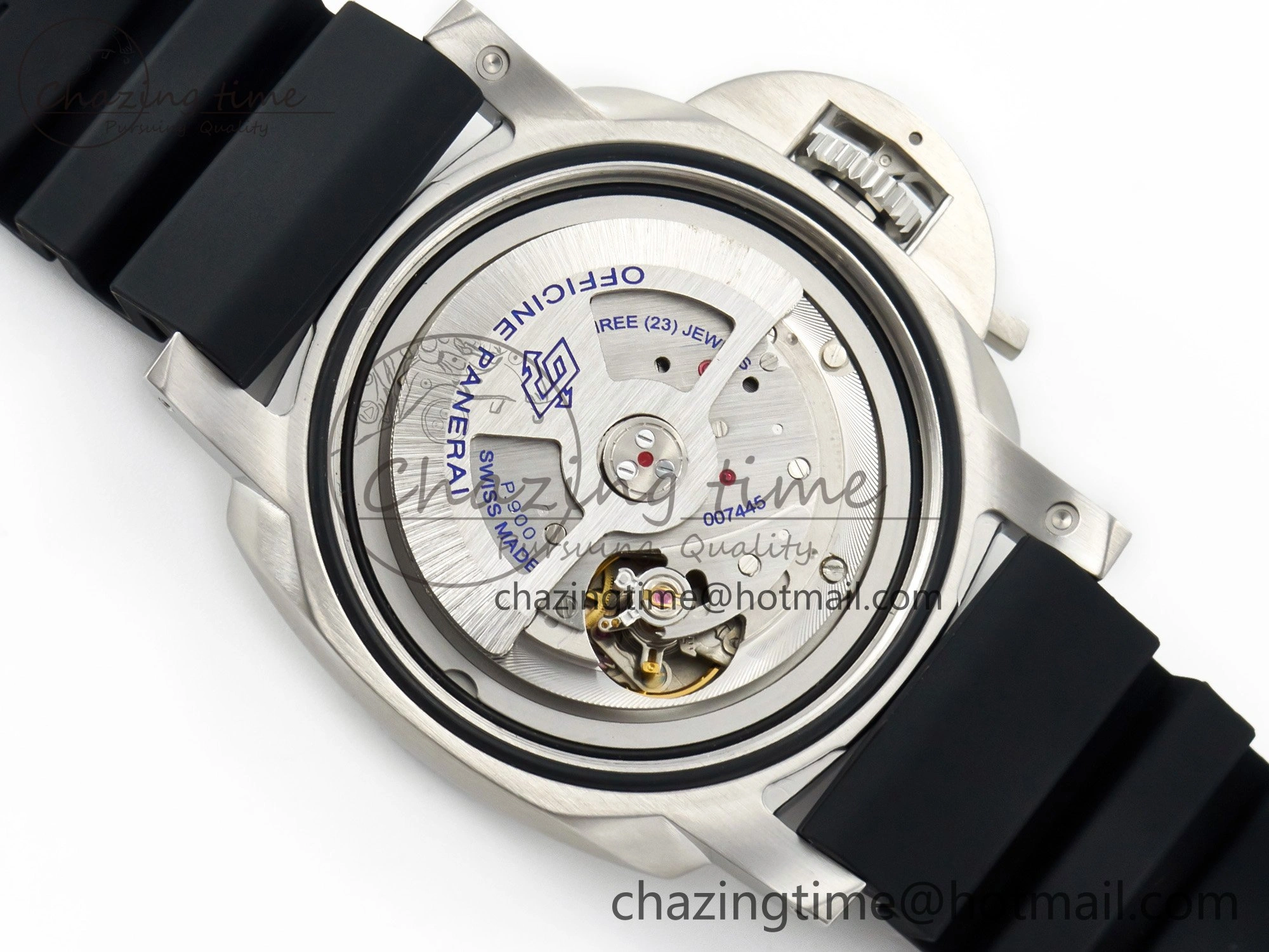 PAM1229 V SS TTF 1:1 Best Edition on Black Rubber Strap P900