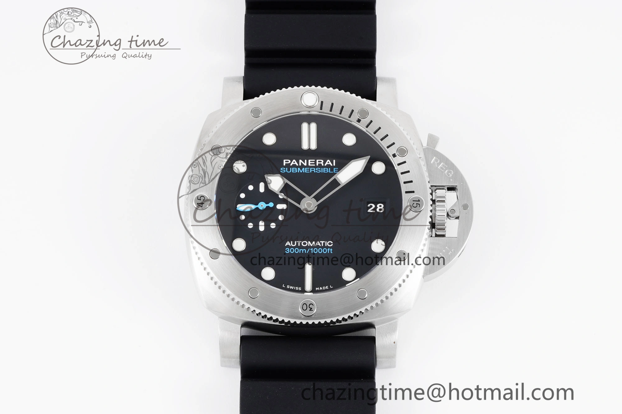 PAM1229 Y SBF 1:1 Best Edition Black Dial on Black Rubber Strap P900
