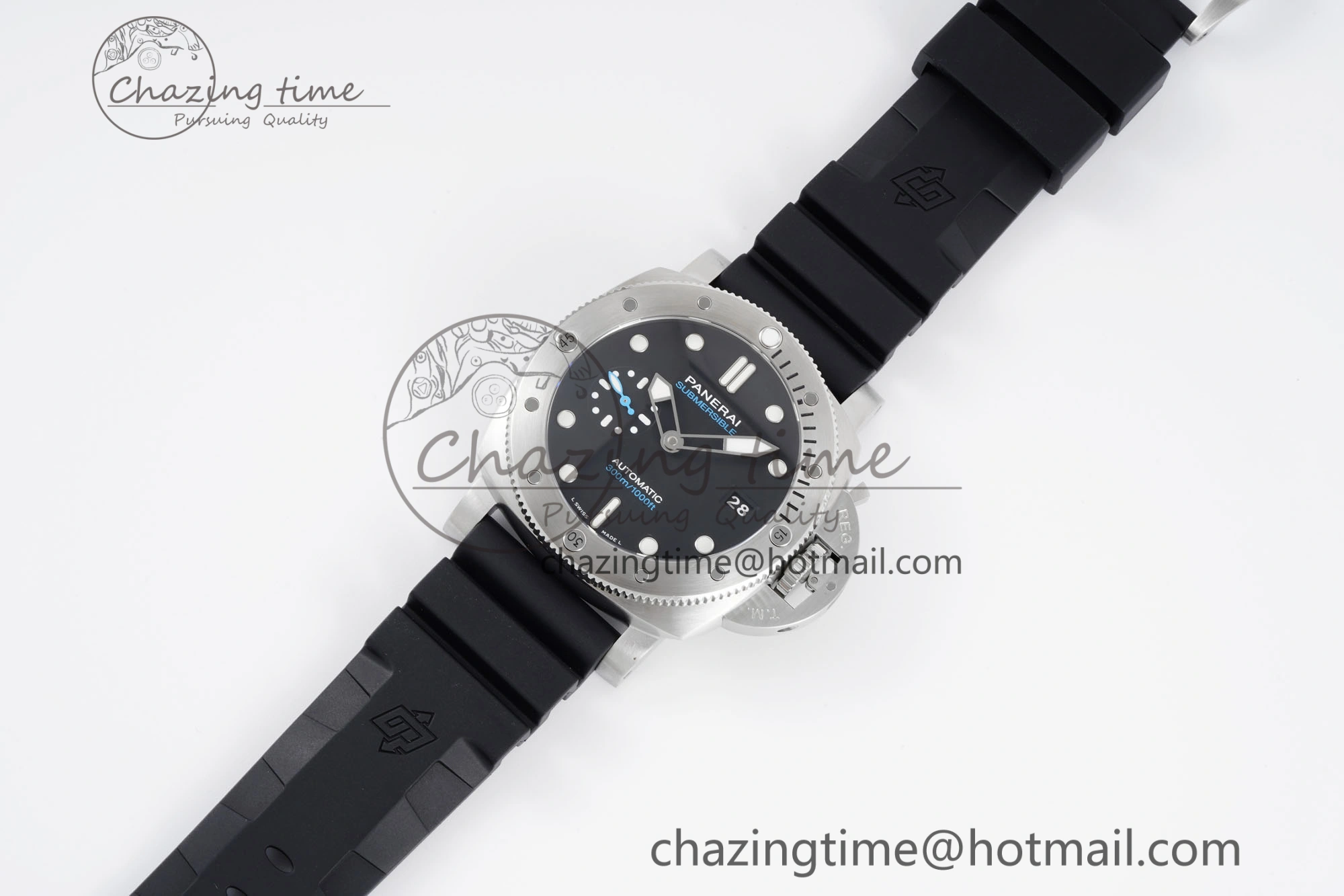 PAM1229 Y SBF 1:1 Best Edition Black Dial on Black Rubber Strap P900