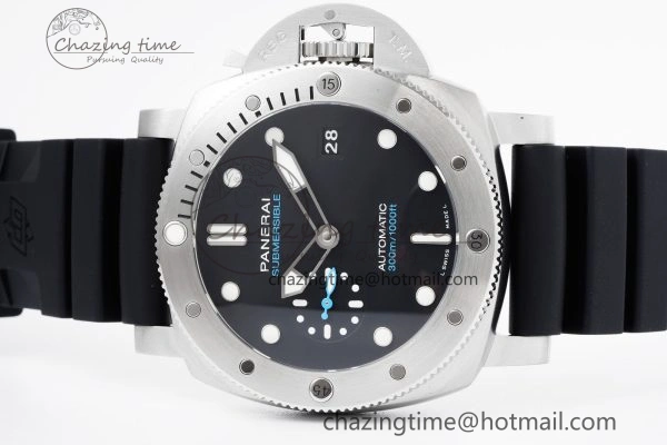 PAM1229 Y SBF 1:1 Best Edition Black Dial on Black Rubber Strap P900