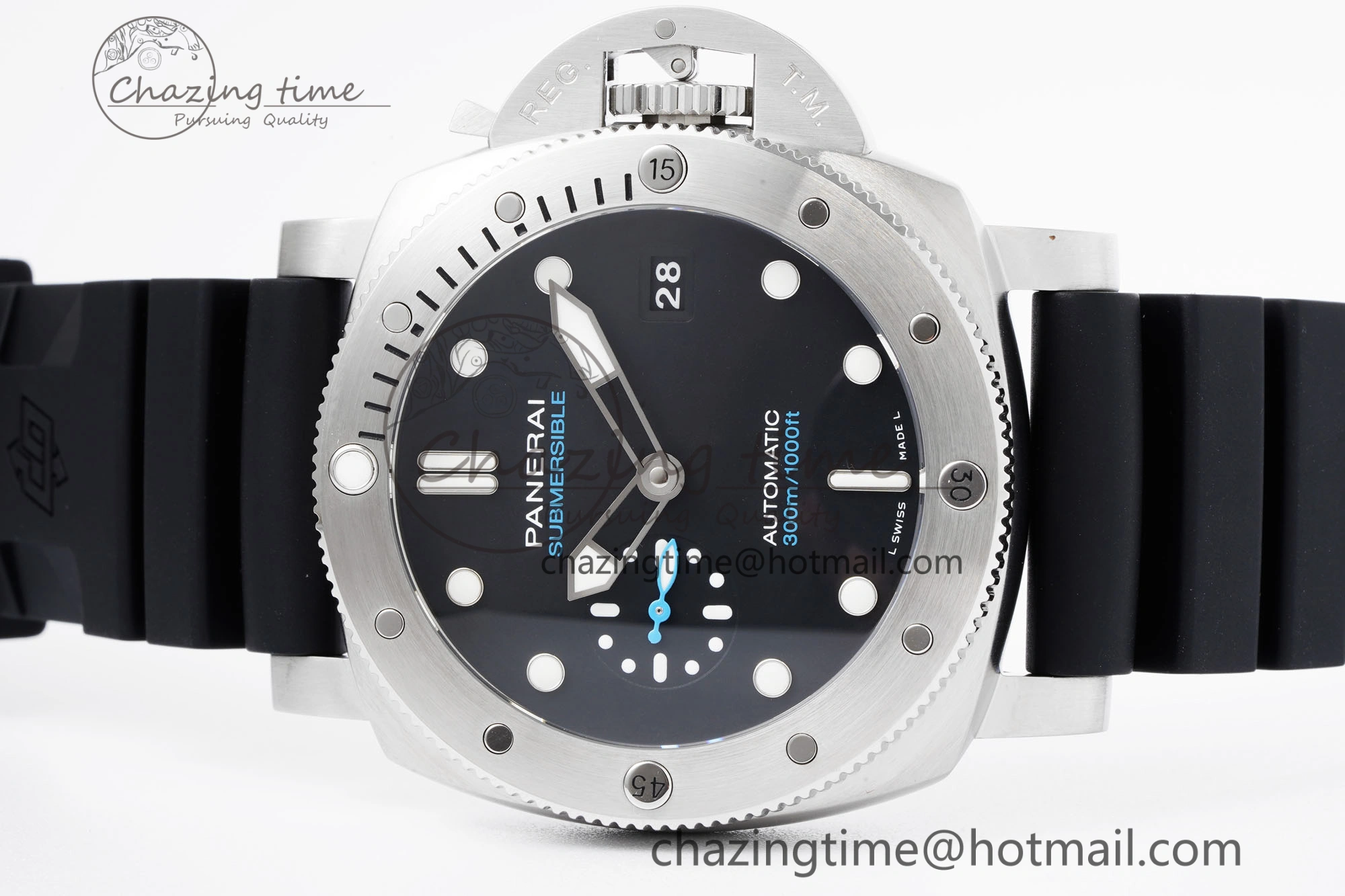 PAM1229 Y SBF 1:1 Best Edition Black Dial on Black Rubber Strap P900
