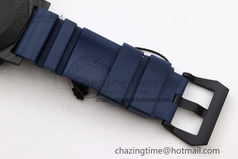 PAM1232 QuarantaQuattro Blu Abisso VSF Best Edition on Blue Rubber Strap P.9000