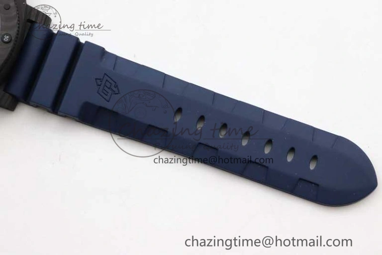 PAM1232 QuarantaQuattro Blu Abisso VSF Best Edition on Blue Rubber Strap P.9000