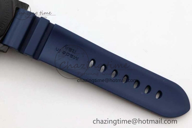 PAM1232 QuarantaQuattro Blu Abisso VSF Best Edition on Blue Rubber Strap P.9000
