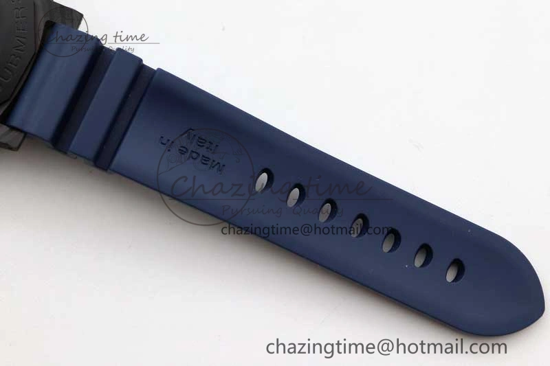 PAM1232 QuarantaQuattro Blu Abisso VSF Best Edition on Blue Rubber Strap P.9000