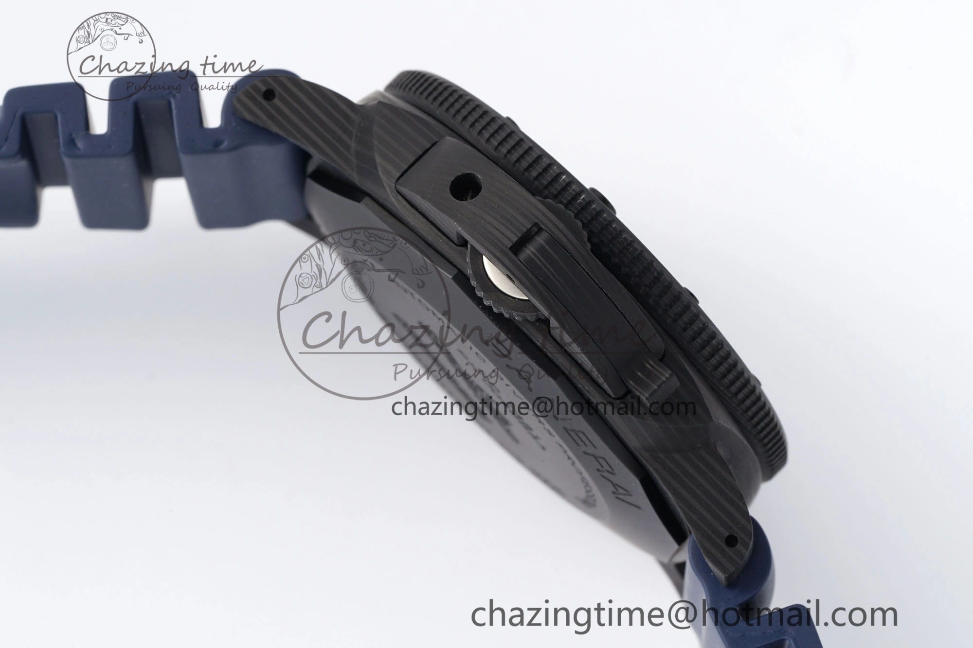 PAM1232 W Carbotech VSF 1:1 Best Edition Blue Dial on Blue Rubber Strap P900