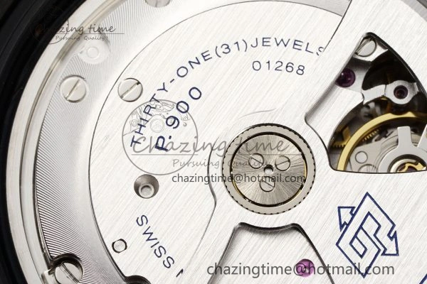 PAM1232 W Carbotech VSF 1:1 Best Edition Blue Dial on Blue Rubber Strap P900