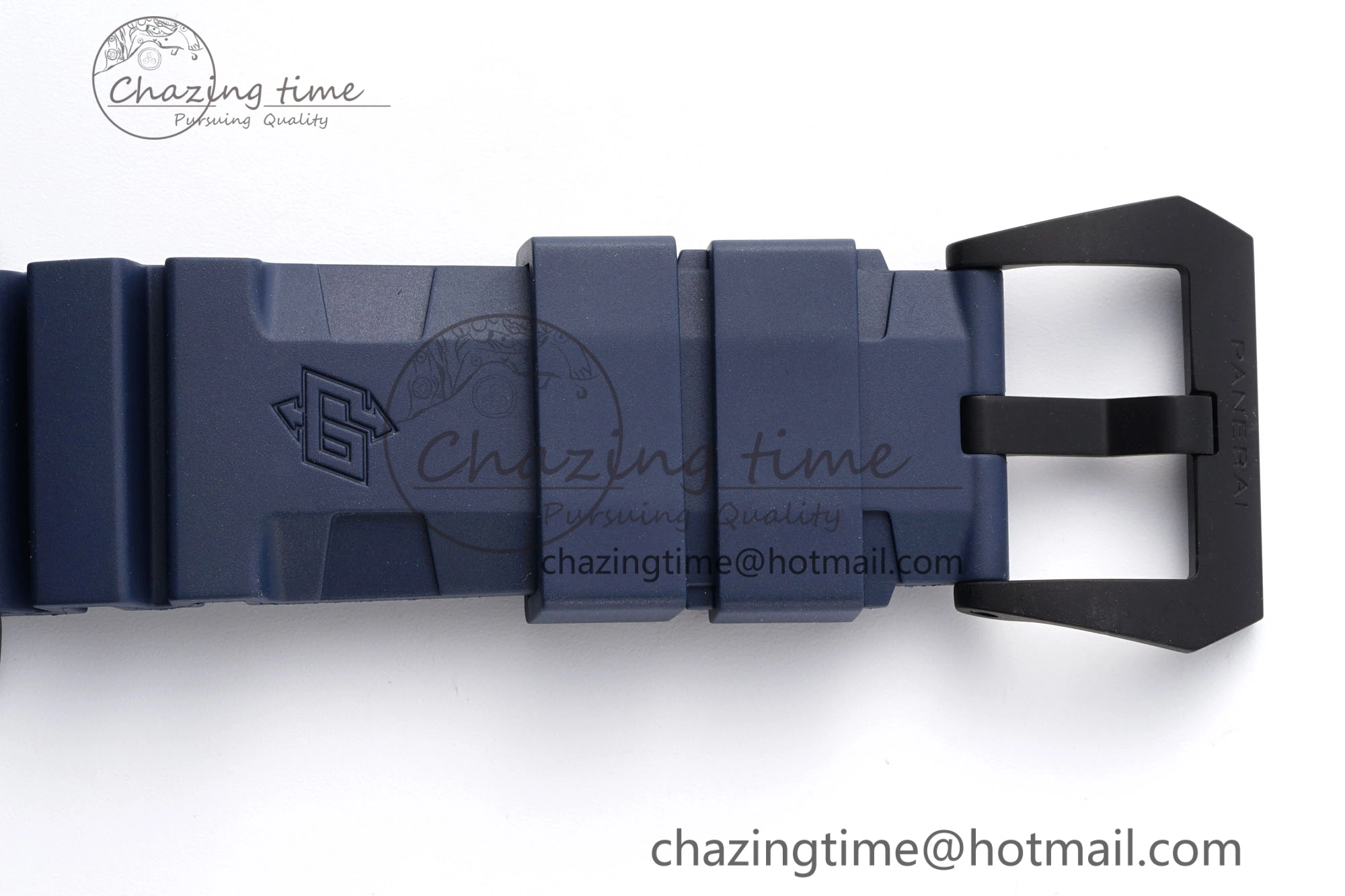 PAM1232 W Carbotech VSF 1:1 Best Edition Blue Dial on Blue Rubber Strap P900
