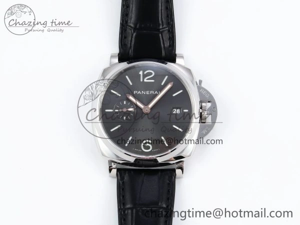 PAM1250 Luminor Due 42mm VSF Best Edition Grey Dial on Leather Strap P900 Clone