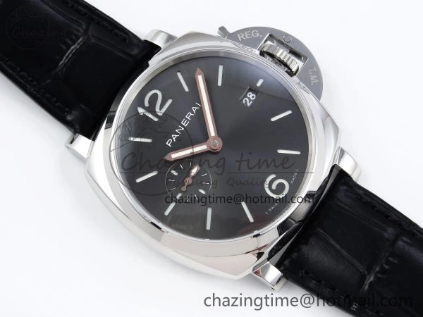 PAM1250 Luminor Due 42mm VSF Best Edition Grey Dial on Leather Strap P900 Clone