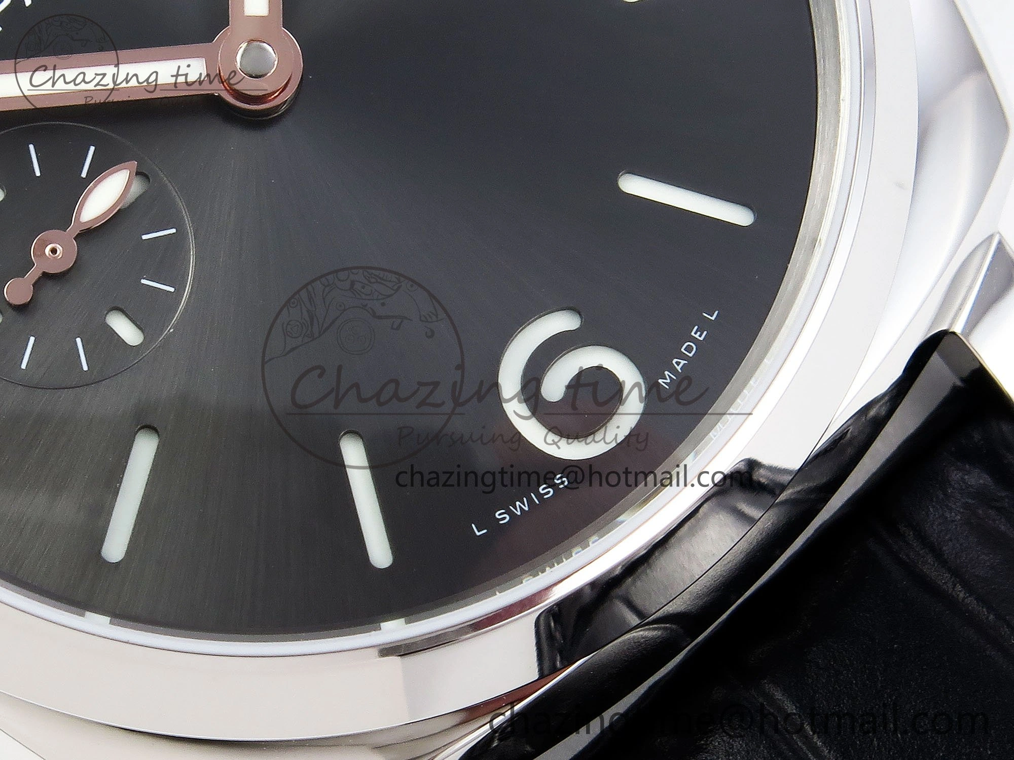 PAM1250 Luminor Due 42mm VSF Best Edition Grey Dial on Leather Strap P900 Clone