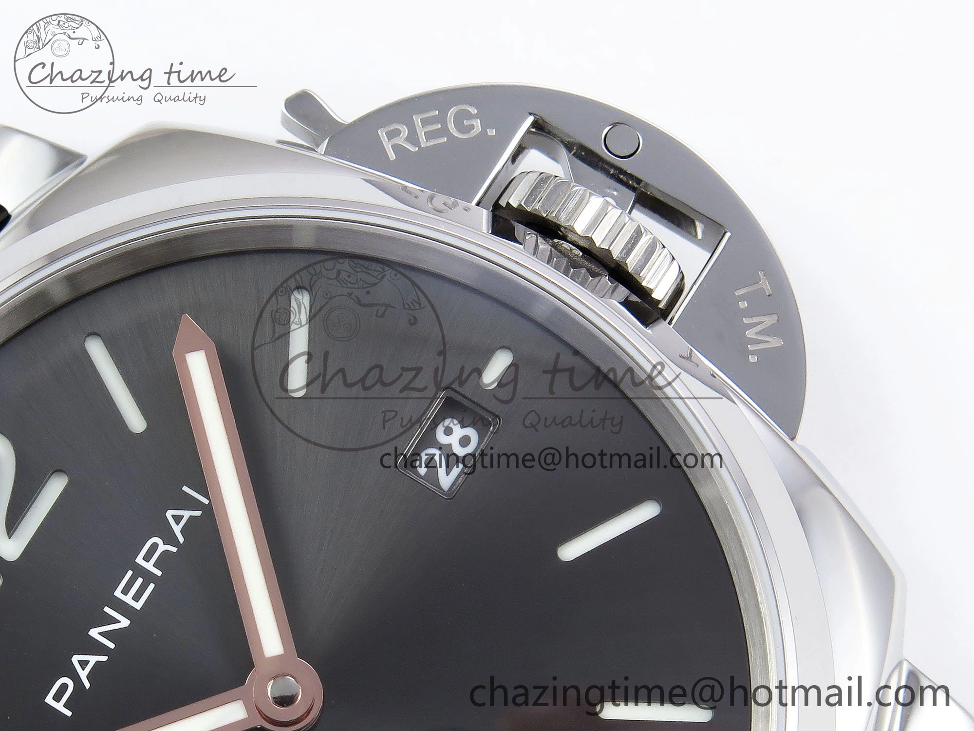 PAM1250 Luminor Due 42mm VSF Best Edition Grey Dial on Leather Strap P900 Clone