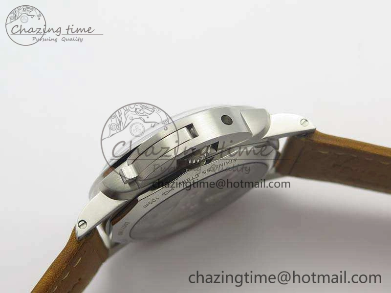 PAM127 E Noob 1:1 Best Edition On Brown Leather Strap A6497 With Y-Incabloc
