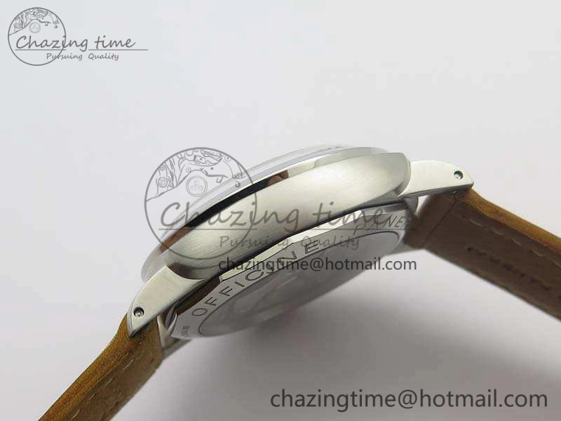 PAM127 E Noob 1:1 Best Edition On Brown Leather Strap A6497 With Y-Incabloc