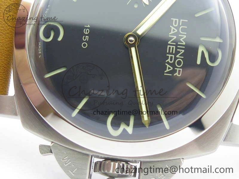 PAM127 E Noob 1:1 Best Edition On Brown Leather Strap A6497 With Y-Incabloc
