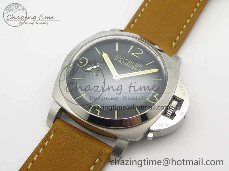 PAM127 E Noob 1:1 Best Edition On Brown Leather Strap A6497 With Y-Incabloc