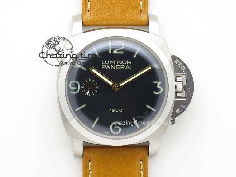 PAM127 E V6F 1:1 Best Edition On Brown Leather Strap A6497 With Y-Incabloc V2