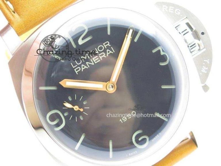 PAM127 E V6F 1:1 Best Edition On Brown Leather Strap A6497 With Y-Incabloc V2
