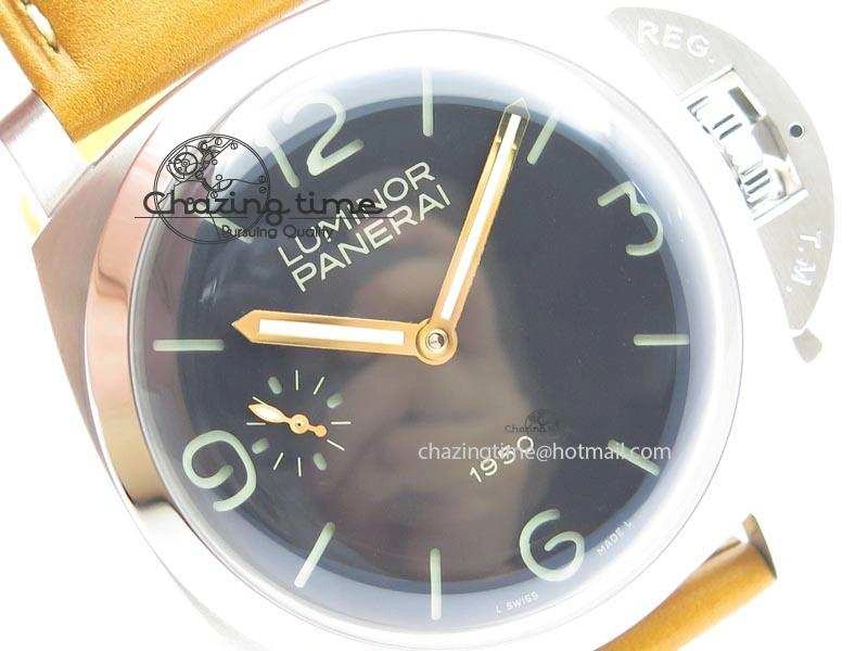 PAM127 E V6F 1:1 Best Edition On Brown Leather Strap A6497 With Y-Incabloc V2