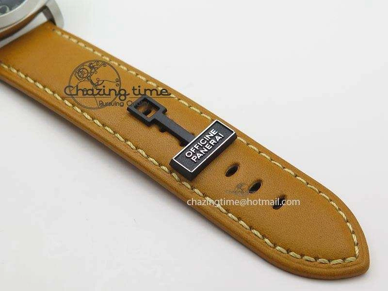 PAM127 E V6F 1:1 Best Edition On Brown Leather Strap A6497 With Y-Incabloc V2
