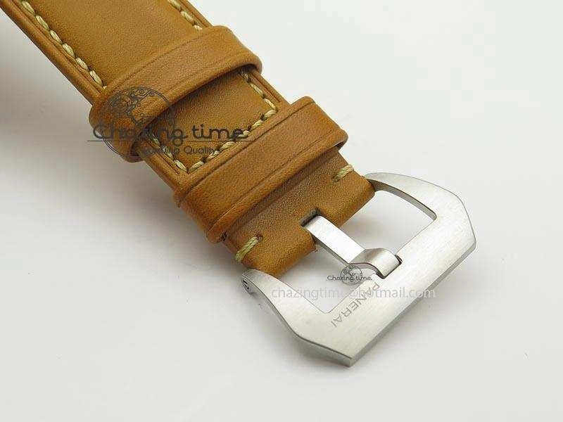 PAM127 E V6F 1:1 Best Edition On Brown Leather Strap A6497 With Y-Incabloc V2