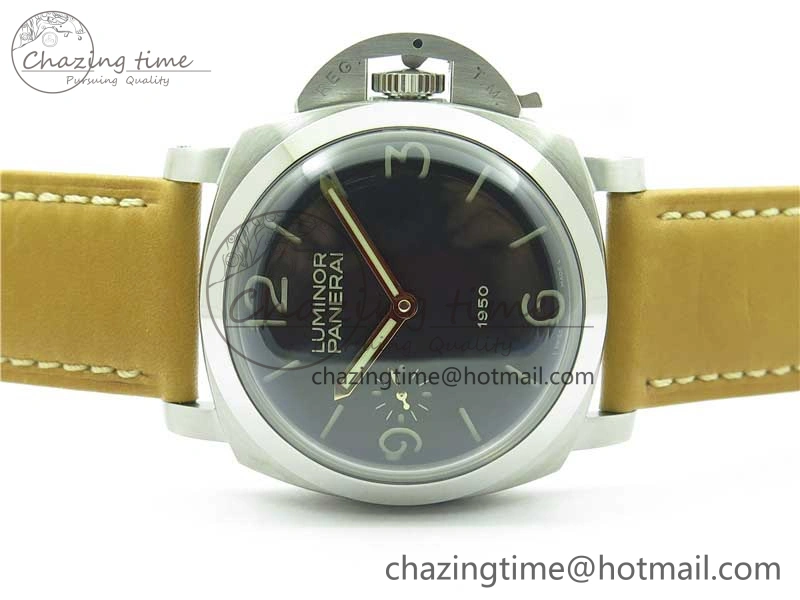 PAM127 E XF 1:1 Best Edition On Brown Leather Strap A6497 ( Free Strap)