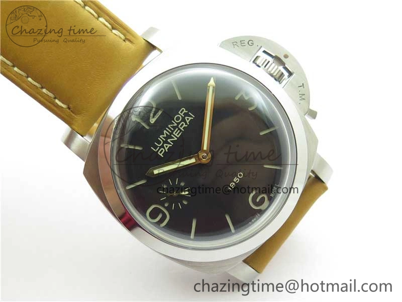 PAM127 E XF 1:1 Best Edition On Brown Leather Strap A6497 ( Free Strap)