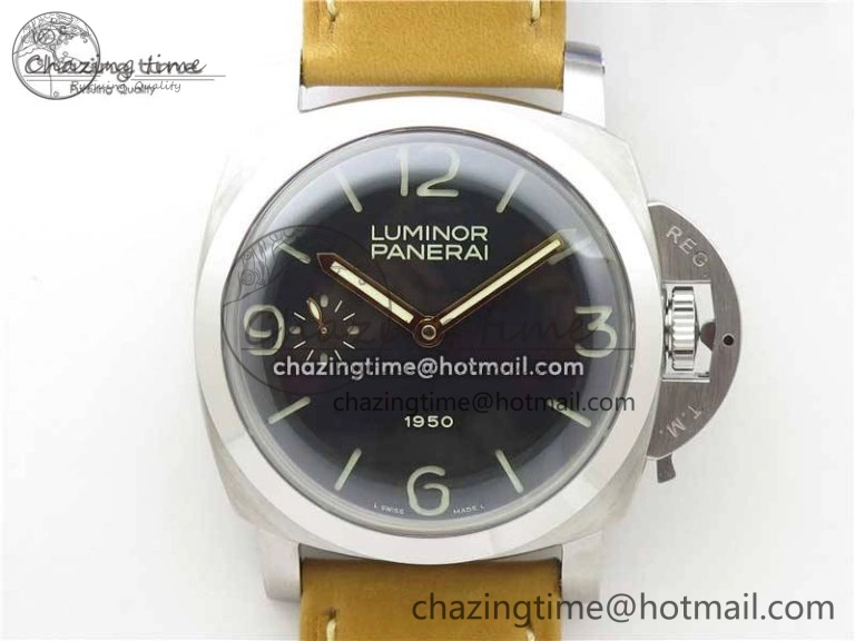 PAM127 E XF 1:1 Best Edition On Brown Leather Strap A6497 ( Free Strap)