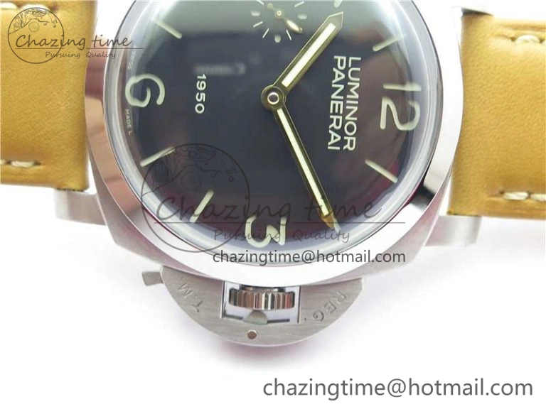 PAM127 E XF 1:1 Best Edition On Brown Leather Strap A6497 ( Free Strap)