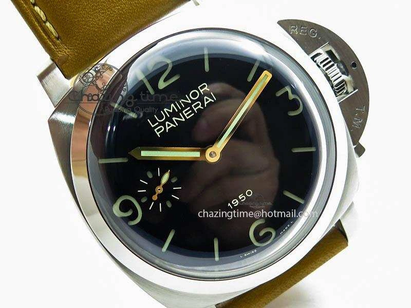 PAM127 E ZF Best Edition on Brown Leather Strap A6497 with Y-Incabloc