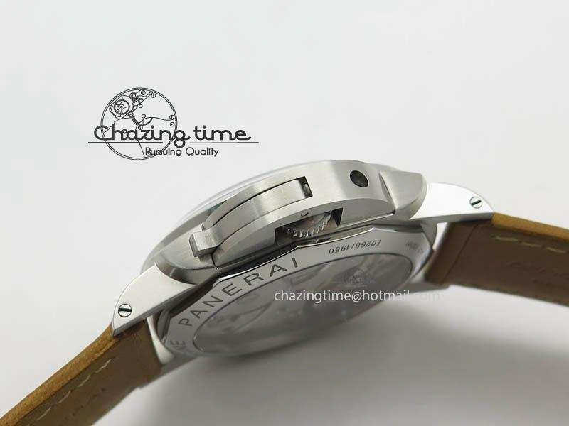 PAM127 E ZF Best Edition on Brown Leather Strap A6497 with Y-Incabloc