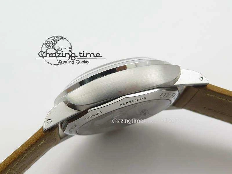 PAM127 E ZF Best Edition on Brown Leather Strap A6497 with Y-Incabloc