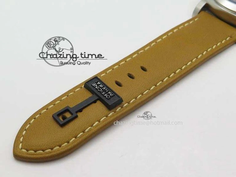 PAM127 E ZF Best Edition on Brown Leather Strap A6497 with Y-Incabloc