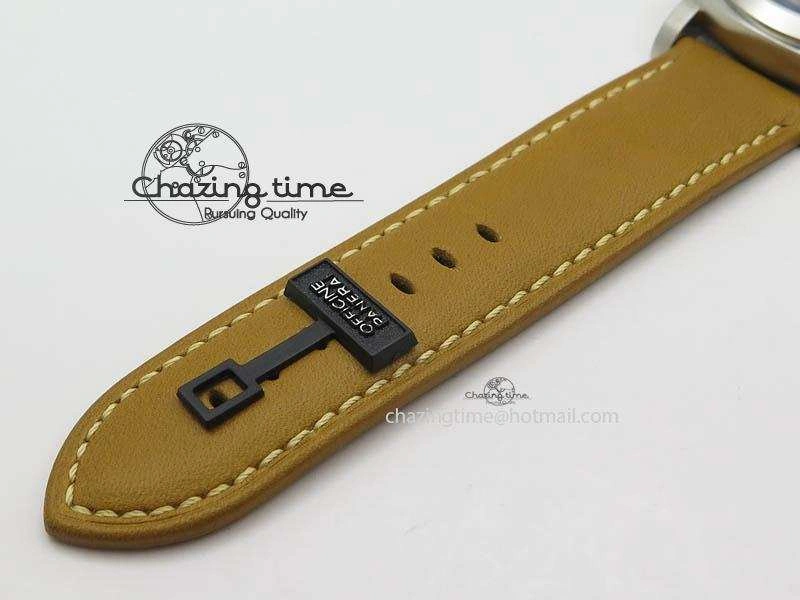 PAM127 E ZF Best Edition on Brown Leather Strap A6497 with Y-Incabloc