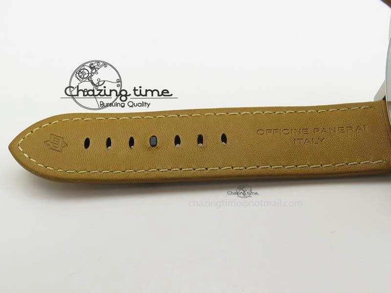 PAM127 E ZF Best Edition on Brown Leather Strap A6497 with Y-Incabloc