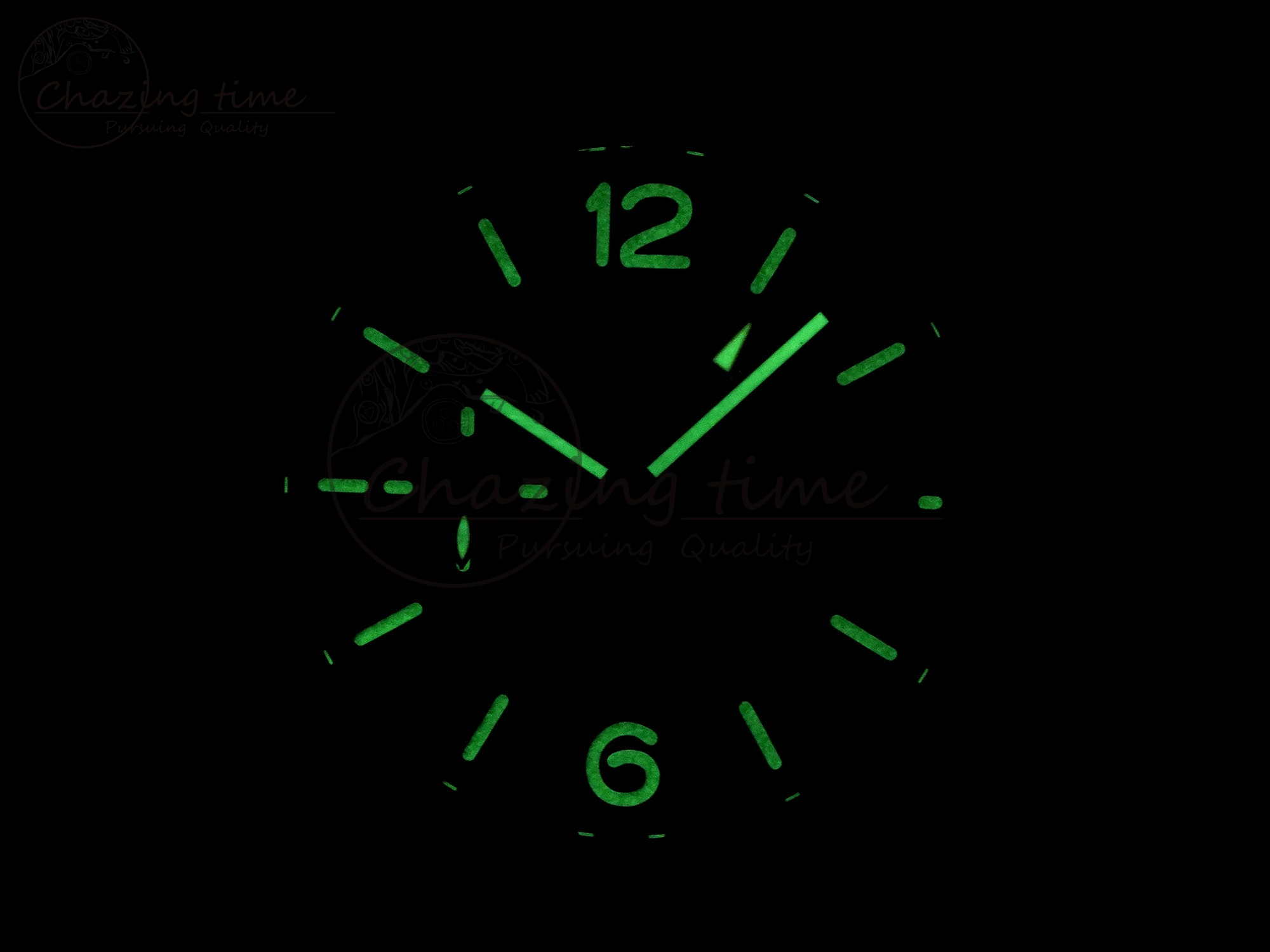 PAM1279 X LUMINOR GMT 42MM TITANIUM VSF 1:1 BEST EDITION BLUE DIAL ON BLACK LEATHER STRAP P.9011 SUPER CLONE