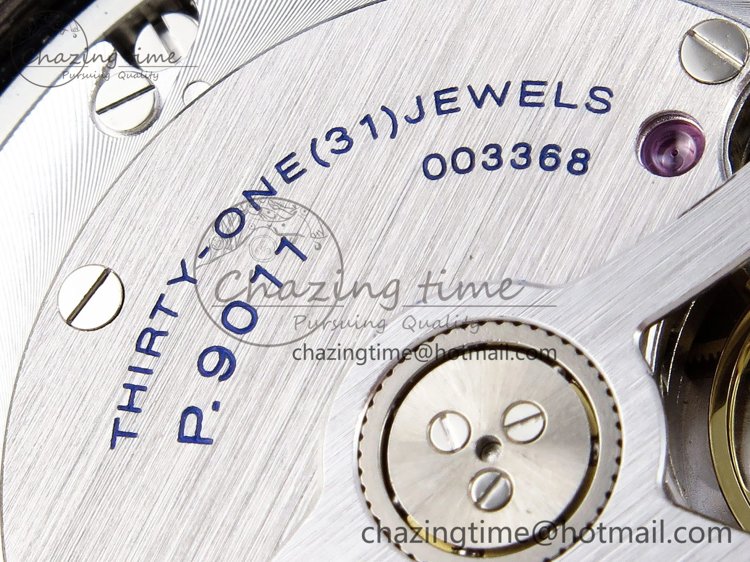 PAM1279 X LUMINOR GMT 42MM TITANIUM VSF 1:1 BEST EDITION BLUE DIAL ON BLACK LEATHER STRAP P.9011 SUPER CLONE